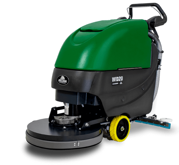 Gym Mat Electric Floor Scrubber w/ Brush and Cleaner - 18